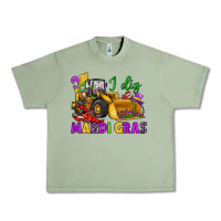 Oil Green i dig mardi gras bulldozer Urban Heavy Tee - JahusDesignShop