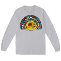 Moon Dust western sunflowers aztec leopard serape  rainbows Long Sleeve Tee - AdoDesignShop