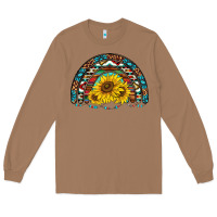 Toasted Coconut western sunflowers aztec leopard serape  rainbows Long Sleeve Tee - AdoDesignShop