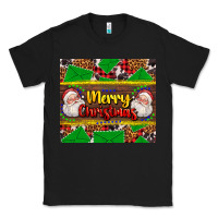 Black merry Christmas with Santa Claus Classic Tee - AdoDesignShop
