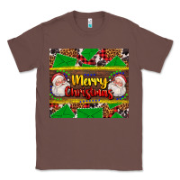 Chestnut merry Christmas with Santa Claus Classic Tee - AdoDesignShop