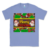 Colony Blue merry Christmas with Santa Claus Classic Tee - AdoDesignShop