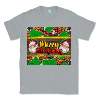 Heather Grey merry Christmas with Santa Claus Classic Tee - AdoDesignShop