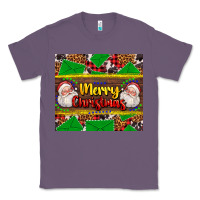 Lavender merry Christmas with Santa Claus Classic Tee - AdoDesignShop