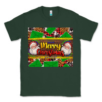Sports Green merry Christmas with Santa Claus Classic Tee - AdoDesignShop