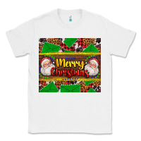 White merry Christmas with Santa Claus Classic Tee - AdoDesignShop