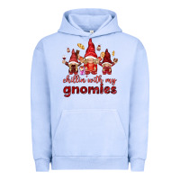 Pigment Grape Ice Chilling with my gnomies Valentine's Day Urban Hoodie - HowdyJamesFarm