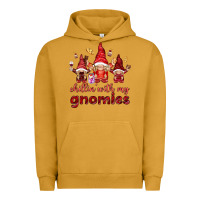 Pigment Peanut Butter Chilling with my gnomies Valentine's Day Urban Hoodie - HowdyJamesFarm