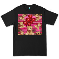 Black valentines day teddy bear tumbler Premium Tee - RanaPortraitStore