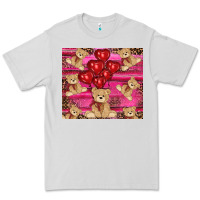 Dove Grey valentines day teddy bear tumbler Premium Tee - RanaPortraitStore