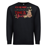 Black its the most wonderful time of the year Premium Sweatshirt - MaliasSmallBusiness