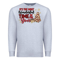 Heather Grey its the most wonderful time of the year Premium Sweatshirt - MaliasSmallBusiness