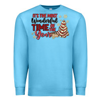 Ocean Blue its the most wonderful time of the year Premium Sweatshirt - MaliasSmallBusiness