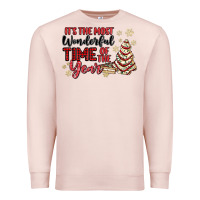 Pale Pink its the most wonderful time of the year Premium Sweatshirt - MaliasSmallBusiness