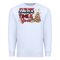 White its the most wonderful time of the year Premium Sweatshirt - MaliasSmallBusiness