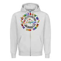 Dove Grey gay pride Zipper Hoodie - MaliasSmallBusiness