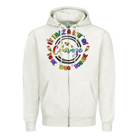Oatmeal Heather gay pride Zipper Hoodie - MaliasSmallBusiness