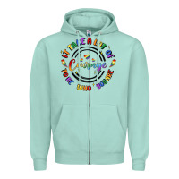 Seafoam gay pride Zipper Hoodie - MaliasSmallBusiness