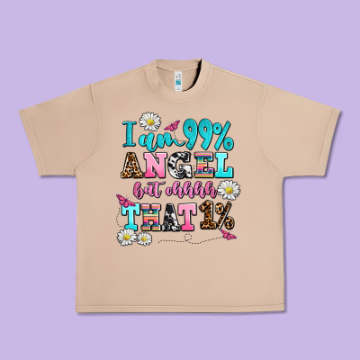 I Am  99 Angel But Ohh That Urban Heavy Tee Designed By Adodesignshop