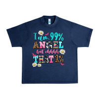 Navy i am  99 angel but ohh that Urban Heavy Tee - AdoDesignShop