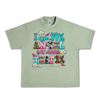 Oil Green i am  99 angel but ohh that Urban Heavy Tee - AdoDesignShop