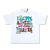 White i am  99 angel but ohh that Urban Heavy Tee - AdoDesignShop