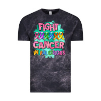 Cloud Black fight cancer in all colors Vintage Tee - AdoDesignShop