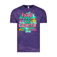 Cloud Purple fight cancer in all colors Vintage Tee - AdoDesignShop