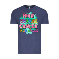 Vintage Denim fight cancer in all colors Vintage Tee - AdoDesignShop