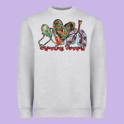 Respiratory Therapist Heavyweight Sweatshirt Designed By Racoondesign