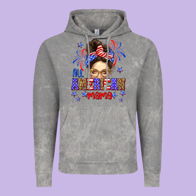 All American Mama Vintage Hoodie Designed By Neo Western
