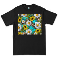 Black western daisy and sunflower Premium Tee - RanaPortraitStore