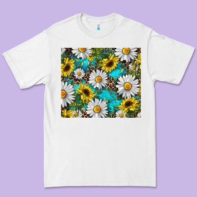 Western Daisy And Sunflower Premium Tee Designed By Ranaportraitstore