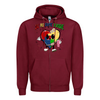 Burgundy so au some bougie Zipper Hoodie - MaliasSmallBusiness