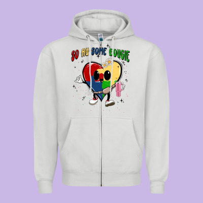 So Au Some Bougie Zipper Hoodie Designed By Maliassmallbusiness