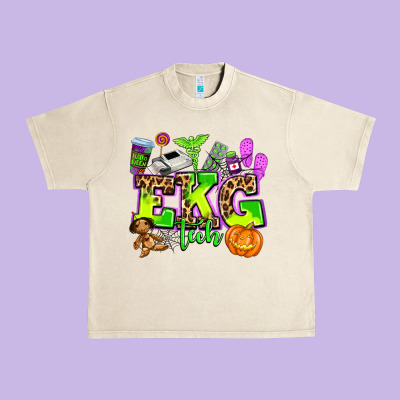 Ekg Tech Nurse Halloween Urban Heavy Tee Designed By Adodesignshop