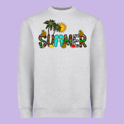 Summer Heavyweight Sweatshirt Designed By Cowhidedigitalart