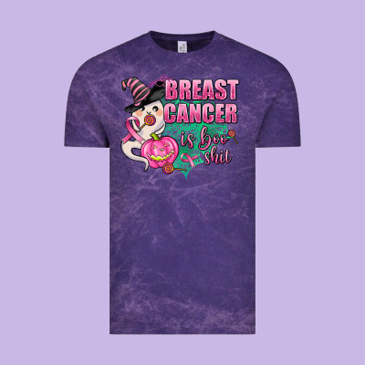 Breast Cancer Is Boo Shit Vintage Tee Designed By Adodesignshop