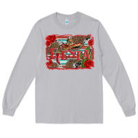 Moon Dust fiesta with sombrero background Long Sleeve Tee - Artiststas