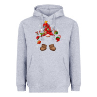 Heather Grey custom christmas gnome Heavyweight Hoodie - MaliasSmallBusiness