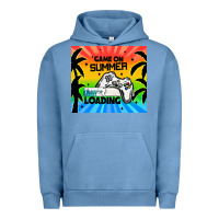 Pigment Pebble Blue game on summer loading Urban Hoodie - TumblerDesignByShophia