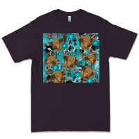 Plum western aztec highland cow Premium Tee - RanaPortraitStore