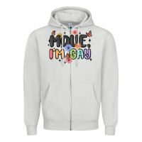 Dove Grey movie i'm gay Zipper Hoodie - MaliasSmallBusiness