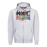 Heather Grey movie i'm gay Zipper Hoodie - MaliasSmallBusiness