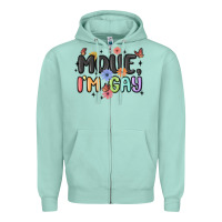 Seafoam movie i'm gay Zipper Hoodie - MaliasSmallBusiness