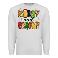 Dove Grey merry and bright Premium Sweatshirt - MaliasSmallBusiness