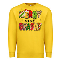 Lemon merry and bright Premium Sweatshirt - MaliasSmallBusiness