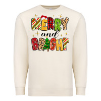 Merry And Bright Premium Sweatshirt | Teevron
