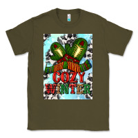 Army Green cozy winter with gloves and scarf Classic Tee - AdoDesignShop