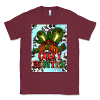 Burgundy cozy winter with gloves and scarf Classic Tee - AdoDesignShop